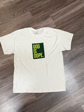 God Is Dope Short Sleeve Tee - White